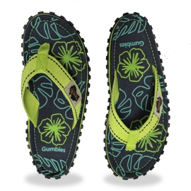 Flip-flops Gumbies Island Flip-Flops Lime Hibiscus Gu-Ffisl148 verde 11