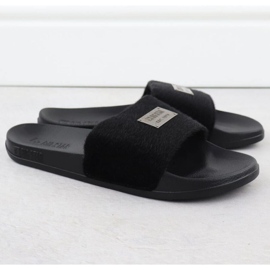 Big Star Flip Flops în SS274716 INT2154B negru 2