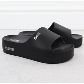 Papuci pe platforma Big Star din SS274721 INT2155A negru 2