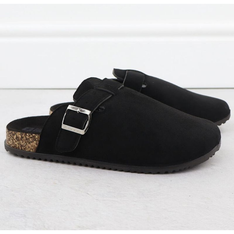 Big Star Suede Flip Flops în SS274736 Int2156a negru 2