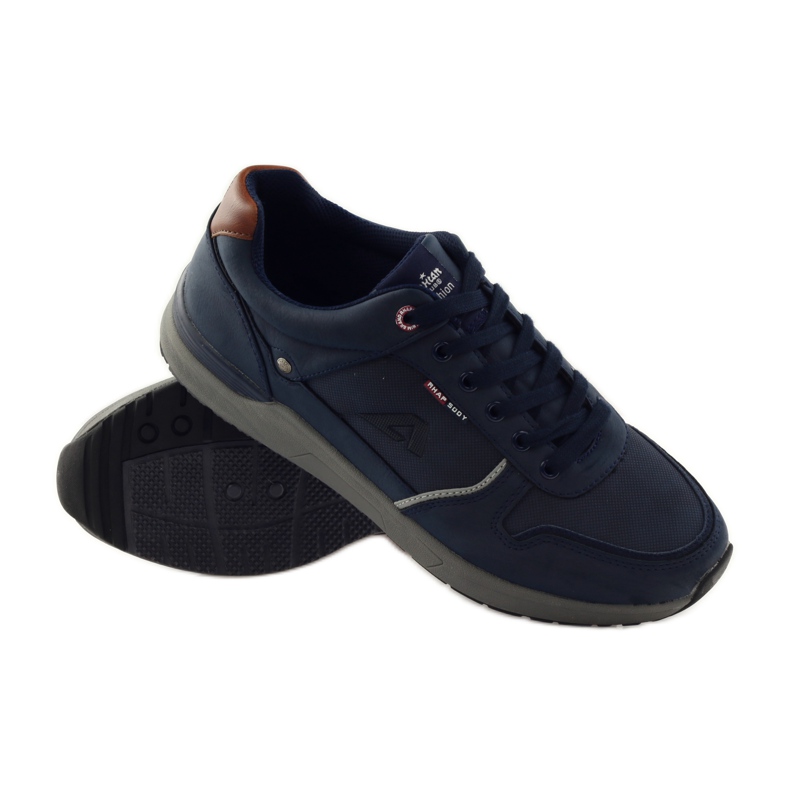 American Club Pantofi sport barbati American 610184 adidași bleumarin albastru marin 3