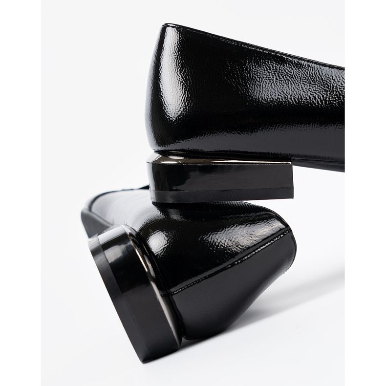 Pârâuri lăcuite cu o clemă decorativă Sergio Leone negru 1