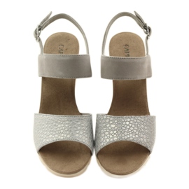 Sandale Caprice pantofi dama 28701 gri 4