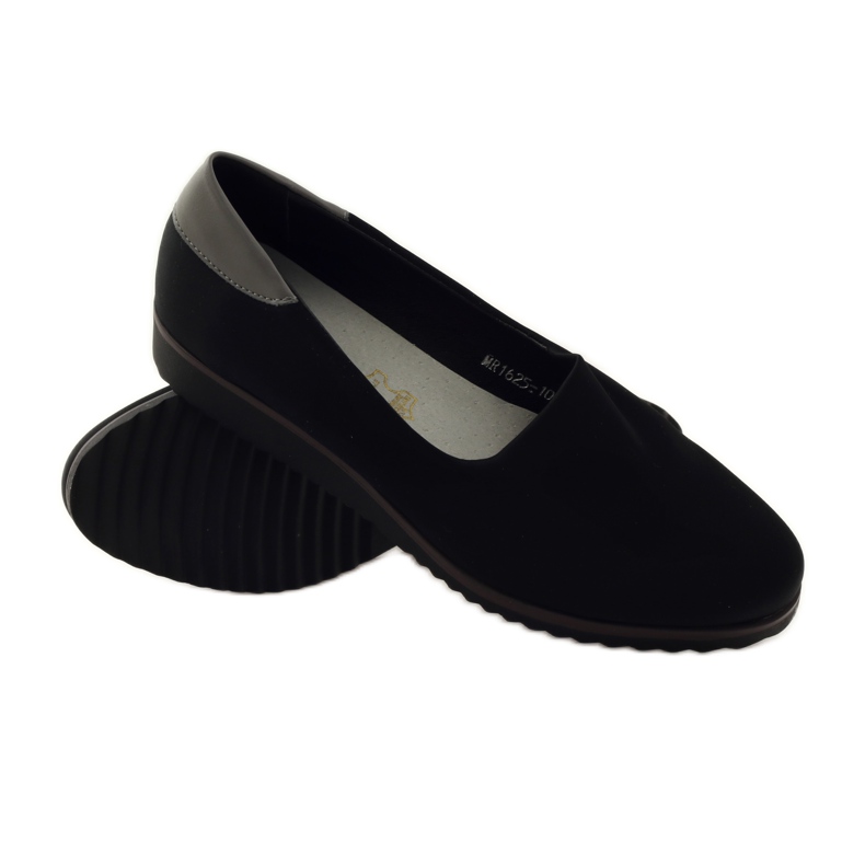 M.Daszyński Pantofi de damă din lycra Daszyński 1625 negru 3