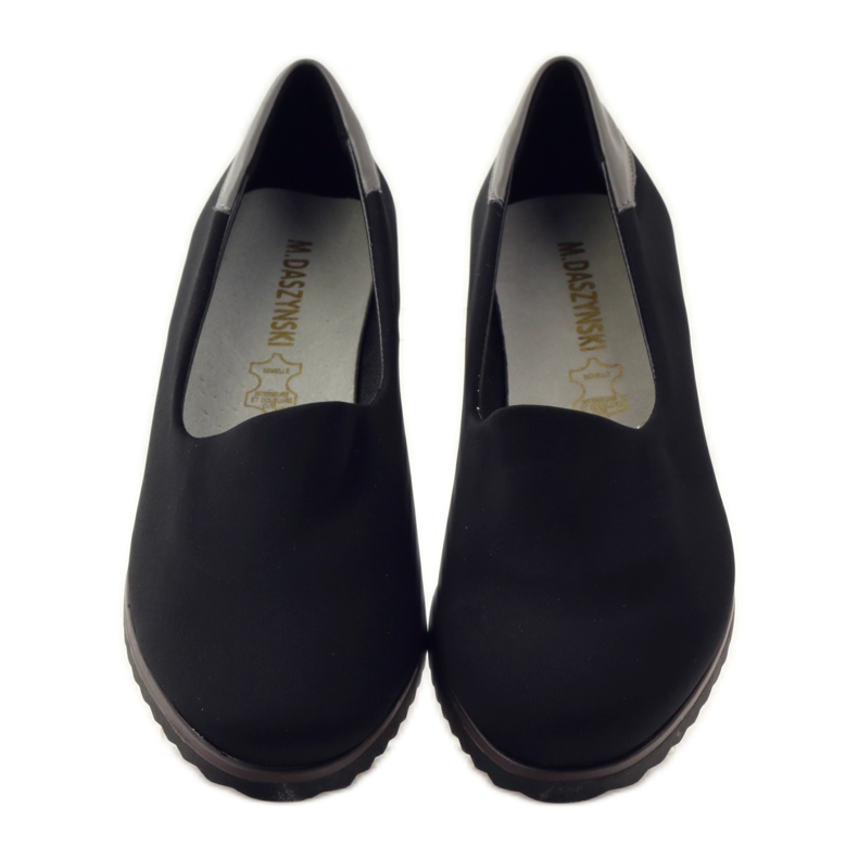 M.Daszyński Pantofi de damă din lycra Daszyński 1625 negru 4