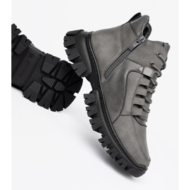 SERGIO LEONE LACE GROS -UP Captoare cu talpă groasă gri 1