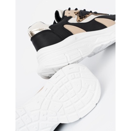 Shelvt Adidași pentru femei negre și bej pe o talpă groasă negru 2 Shelvt Adidași pentru femei negre și bej pe o talpă groasă negru 2