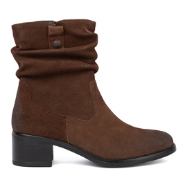 Cizme din piele maro cu un sergio superior al lui Sergio Leone 2