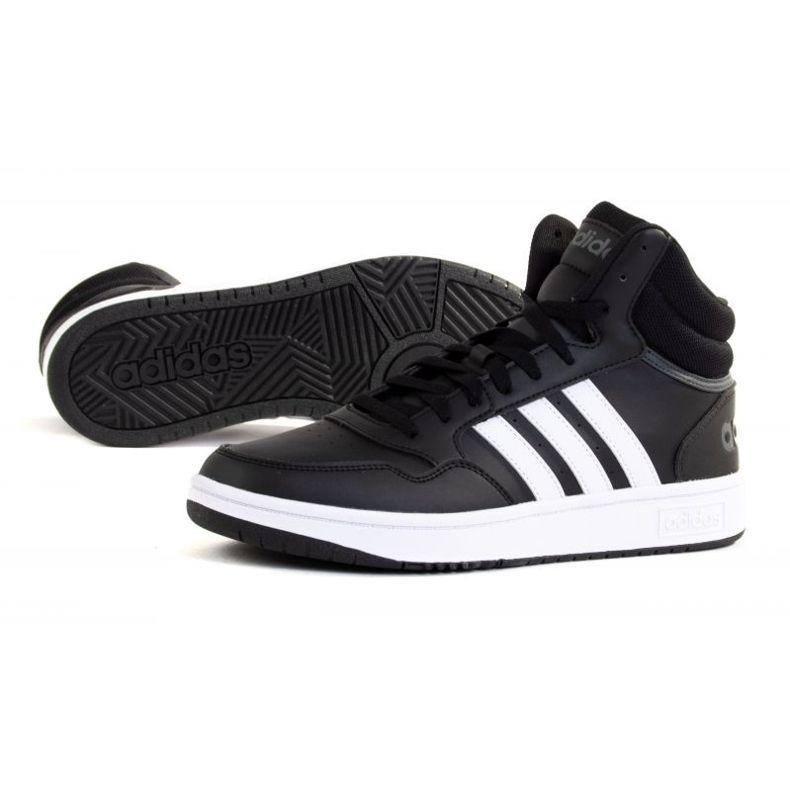 Pantofi adidas Hoops 3.0 Mid GW3020 negru 1