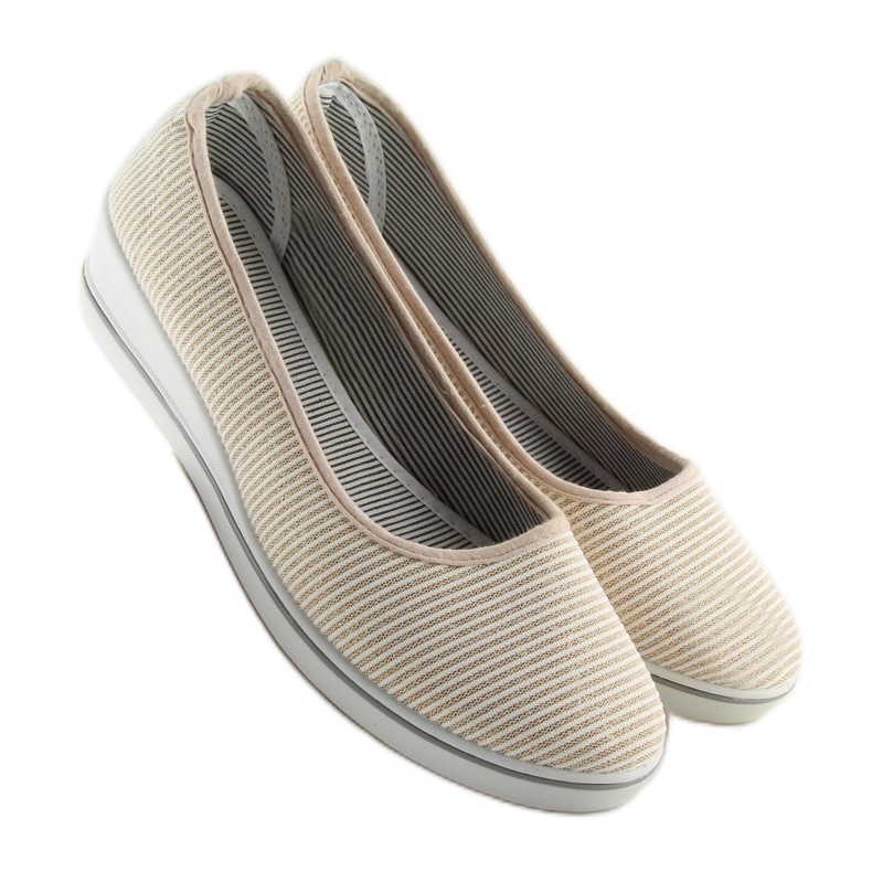 Aur c21v Balerini cu pană aurii maro galben 1