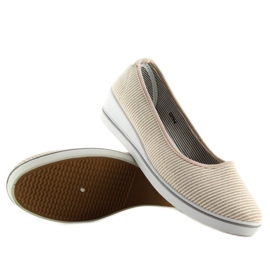 Aur c21v Balerini cu pană aurii maro galben 2