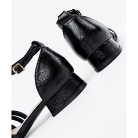 Goodin Sandale elegante cu degetele mici negru 1