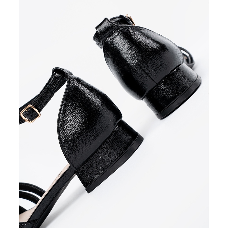 Goodin Sandale elegante cu degetele mici negru 1