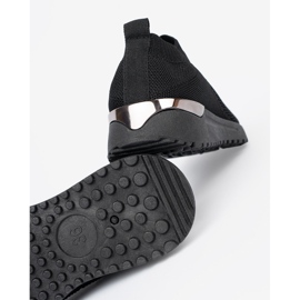 Shelvt Pantofi sport negri cu un superior cu plasă negru 1