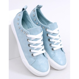 Albastru BL122p Adidași albastri cu zirconiu cubic 1