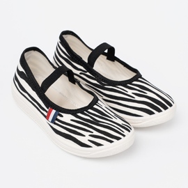 Shelvt Andratii de lumină alb -negru introdus cu un motiv zebra 2