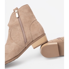 Seastar Cizme bej cizme din piele de căprioară 2