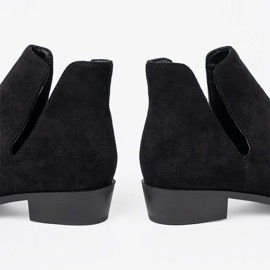 Seastar Cizme negre cu decupaje negru 1