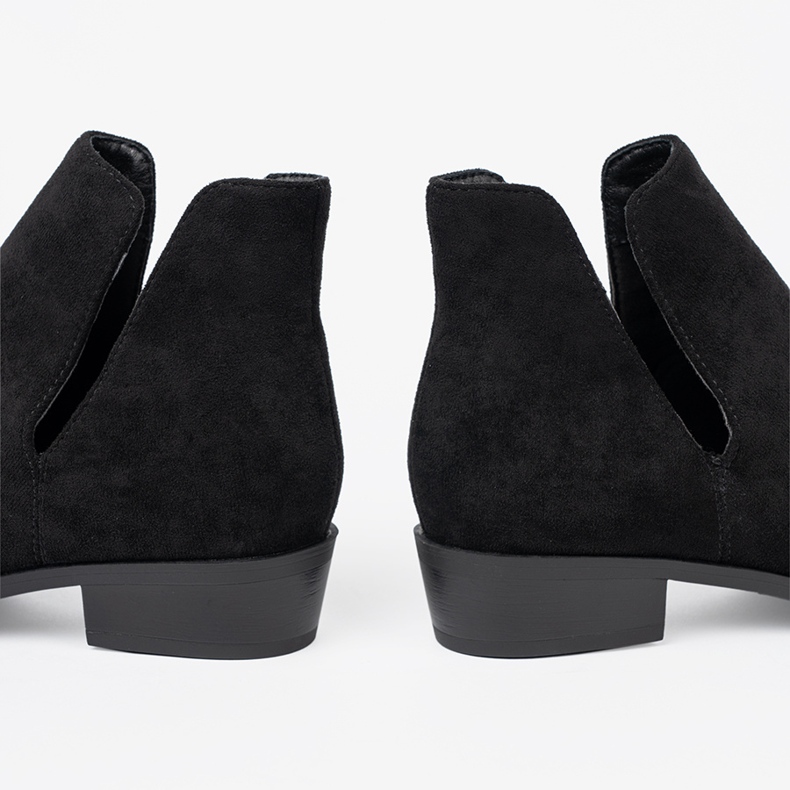 Seastar Cizme negre cu decupaje negru 1