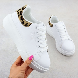 Pantofi sport pentru femei pe platforma albă Big Star SS274247 1