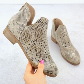 Cizme deschise pentru femei, bej Vinceza 58608 1