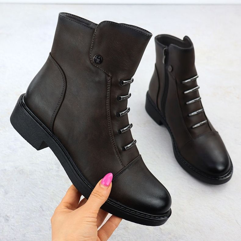 Cizme pentru femei izolate maro Jezzi ASA252-5 1