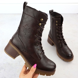 Cizme pentru femei pe Brown Vinceza 89136 1