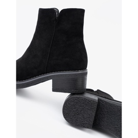 Shelvt Cizme negre simple cu călcâiul confortabil negru 2
