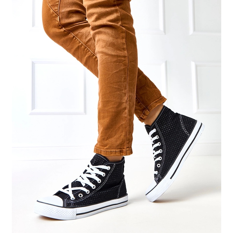 Adidași negri Openwork negru 1