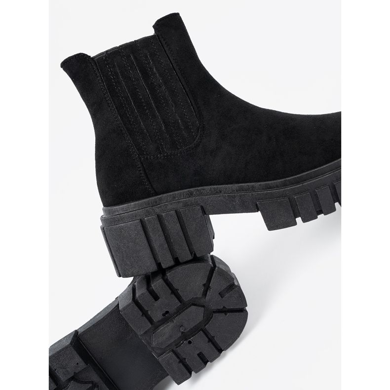 Shelvt Cizme negre elegante pe platformă negru 1 Shelvt Cizme negre elegante pe platformă negru 1