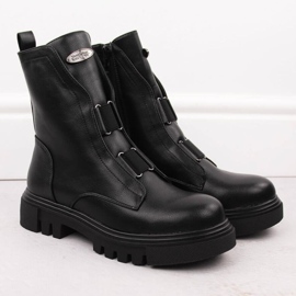 Botine Jezzi pe platforma W RMR2150-19 JEZ434A negru 6