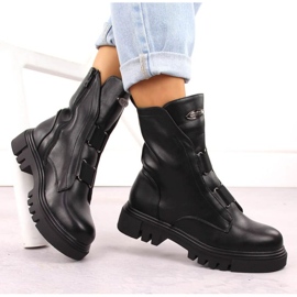 Botine Jezzi pe platforma W RMR2150-19 JEZ434A negru 9