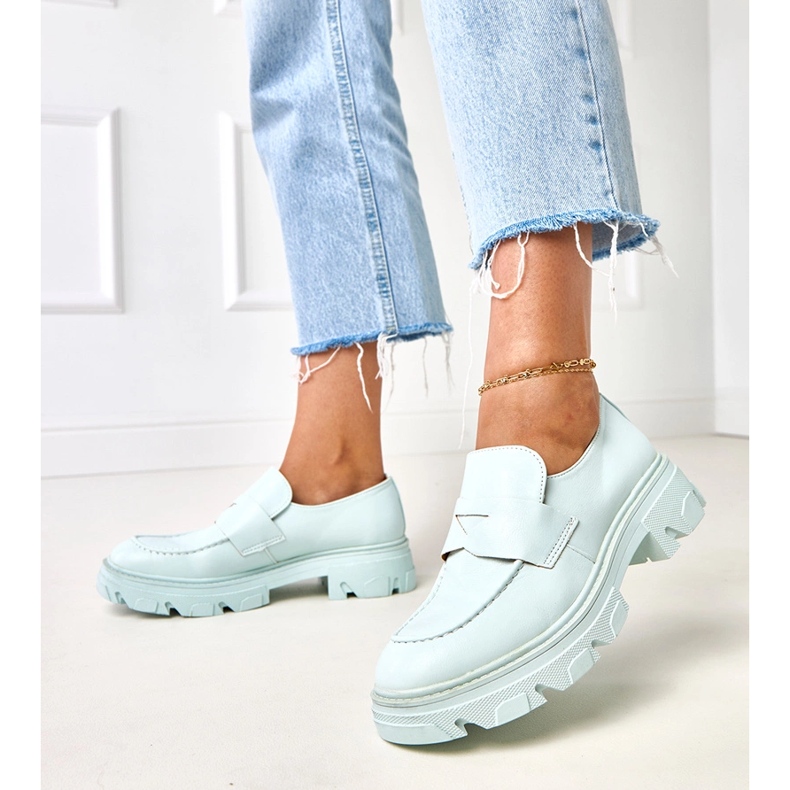 Pârâie pentru femei albastre de la Eco -Leather Kirna albastru 2