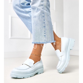 Mocasine albastre din Eco -leather Seraphin albastru 2