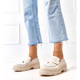 Mocasinele bej din Eco -leather Seraphin 2