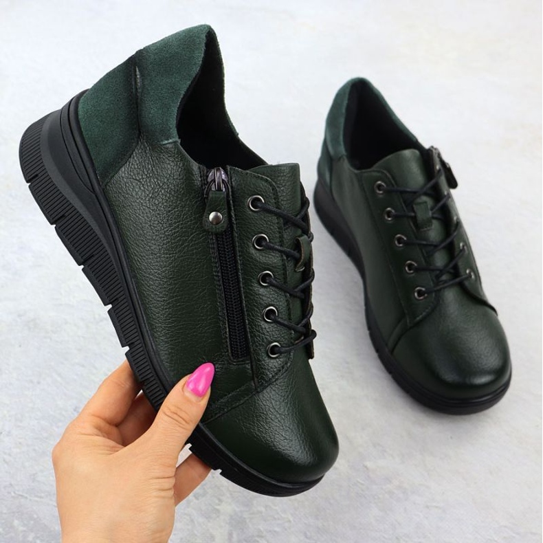 Vinceza Pantofi pentru Vincez Wedge în 39964 Jan411c verde 1