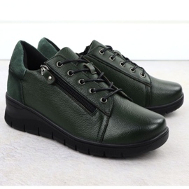 Vinceza Pantofi pentru Vincez Wedge în 39964 Jan411c verde 2
