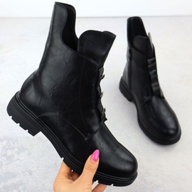 Cizme Jezzi izolate în MR2501-4 Jez454A negru 1 Cizme Jezzi izolate în MR2501-4 Jez454A negru 1