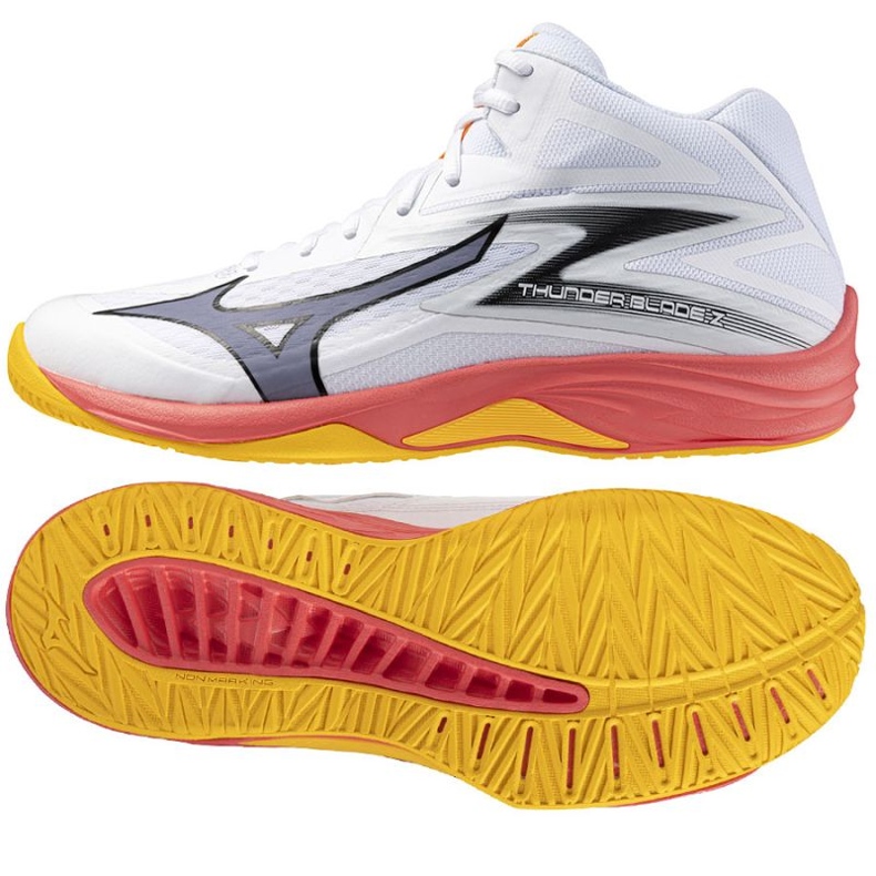 Pantofi Mizuno Thunder Blade cu MID V1GA237598 alb 1