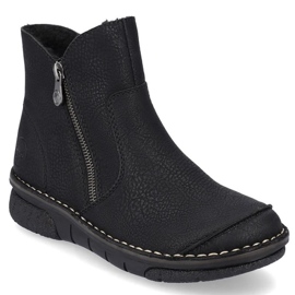 Cizme izolate confortabile Rieker W RKR612 negre negru 26