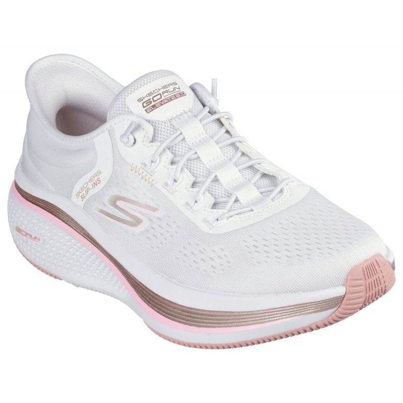 Skechers Slip-Inss: Go Run Elevate 2.0-Banyan în 129006-WPK alb 1