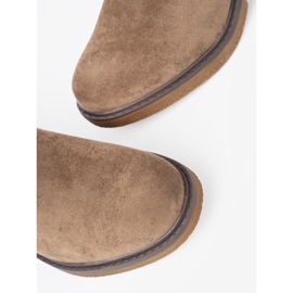 Shelvt Cizme bej elegante cu un călcâi confortabil 1