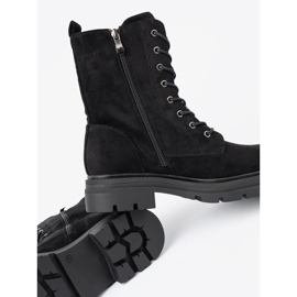 Shelvt Muncitori negri cu dantelă pe o talpă masivă negru 1 Shelvt Muncitori negri cu dantelă pe o talpă masivă negru 1