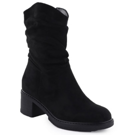 Cizme de piele de căprioară pentru femei Negre Potocki Z25-CN51303 negru 1