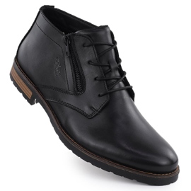 Pantofi negri Rieker14609-00 Pantofi din piele 1