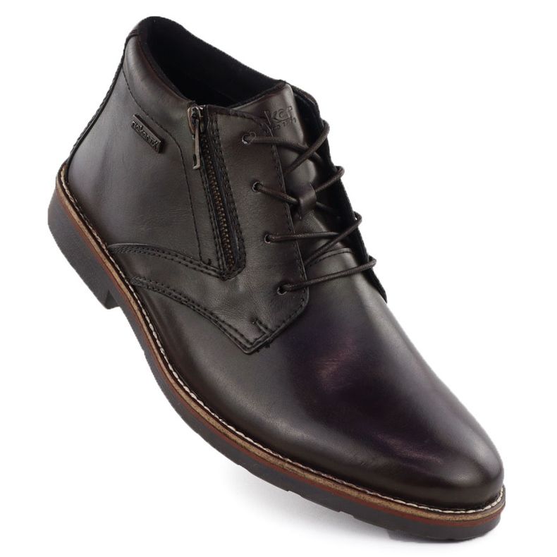 Piele impermeabili bărbați nu este izolat maro Rieker 15324-25 2