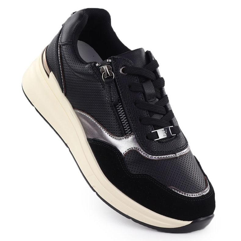 Pantofi pentru femei metalici din piele Black Filippo DP7105/25 1 Pantofi pentru femei metalici din piele Black Filippo DP7105/25 1