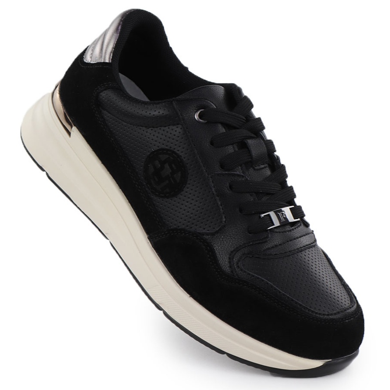 Pantofi din piele pentru femei Negru Filippo DP7106/25 1