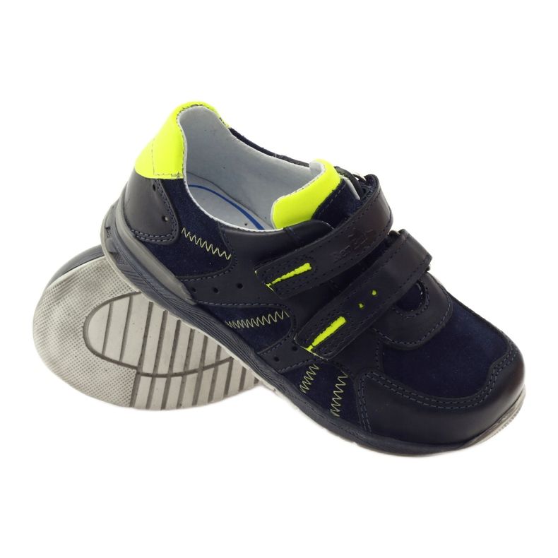 Ren But Pantofi de pantofi Ren pentru Velcro 3282 Navy Blue albastru marin multicolor verde 3
