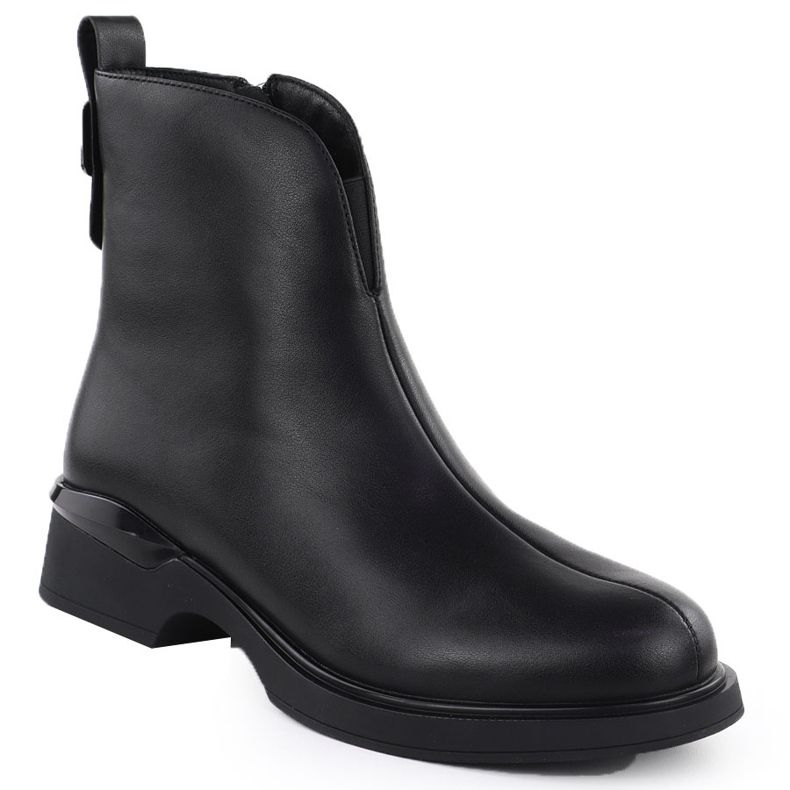 Cizme de piele pentru femei izolate negru T.Sokolski Z25-36 1 Cizme de piele pentru femei izolate negru T.Sokolski Z25-36 1